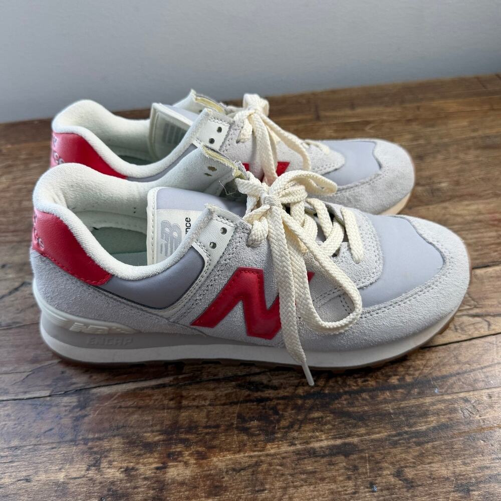 New Balance 574 Alloy Red Men's size 6.5